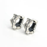 サジタR-1シルバーフープイヤリング / Sagitta-R1 silver hoop earring (4593062543478)