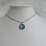 ソーラーシステムプラネットシリーズ - ジアースセミチョーカーネックレス / Solar System Planets Series - The Earth Semi Choker Necklace