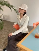 オープンハイネックTシャツ