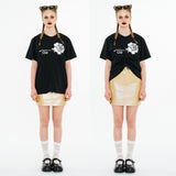 Sleeping Rose T-shirt [Black]