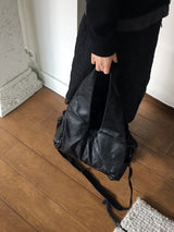 Hijo レザーカットクロスショルダーバッグ
