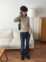Booming Y2K Pocket Washed Denim Bootcut Pants