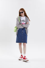 ミディデニムスカート/MIDI DENIM SKIRT