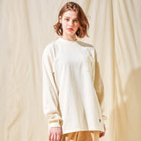VZロゴビックオバーフィットポケットロングスリーブアイボリー/VZ Logo Big Over Fit Pocket Long Sleeve Ivory (6683335622774)