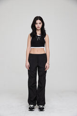 ピンタックジョガーパンツ / PINTUCK JOGGER PANTS BLACK