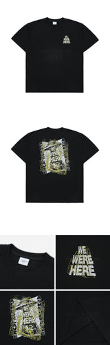 [24SS] WE WERE OVERLAP ARTWORK SHORT SLEEVE T-SHIRT BLACK