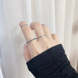 ブラックチェーンリングセット / Black chain ring set (7 set)