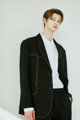 HALF STITCH SINGLE BLAZER (6538813800566)