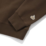 ミドルチェリーハーフスウェットシャツ／MIDDLE CHERRY HALF SWEATSHIRT [BROWN]