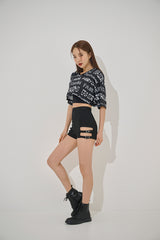 ペア半袖クロップTシャツ/(9194) Pair Short Sleeve Crop Tee