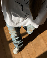 ダーティーウォッシングワイドデニム / Dirty washing wide denim (1 color)