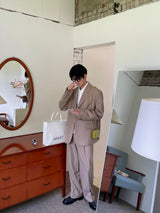 Autumn mute set up wide pants