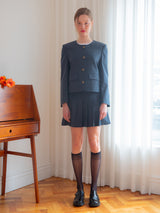 MARIE BASIC ROUND JACKET_NAVY (6580082212982)