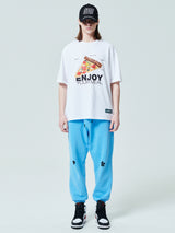 [ENJOY YOUR MEAL] CAMPAIGN 1/2 T-SHIRT PIZZA _WHITE (6582793207926)