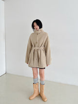 ウールテリーハーフコート/Wool terry half coat (3color)