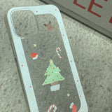 ドゥードゥルクリスマスグリッターフォーンケース