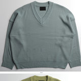 MJ Overfit Masion V Neck Knit (6color) (4638421876854)