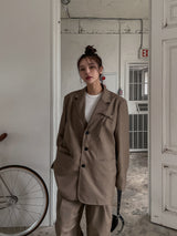 (UNISEX)ポケットストリングブレザー