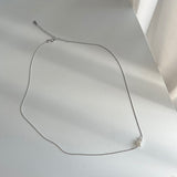 Silver 925 パールイノセントデイリーショートウェディングゲストネックレス/loo Silver 925 Pearl Innocent Daily Short Wedding Guest Necklace