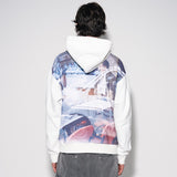 dtgプリントフーディー / dtg printed hoodie [white]