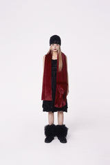 Ribbon Muffler_Wine Red