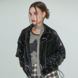 [NF] GLOSSY STITCH JACKET (BLACK)_F23ZA943