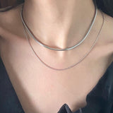 サージカルスチールネックレス/surgical steel necklace