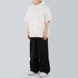 テンセルフードシャツ / Tencel Hooded shirt