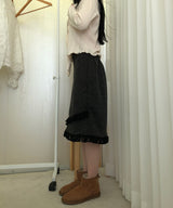 tassel midi skirt