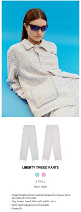 リバティーツイードパンツ/LIBERTY TWEED PANTS [BLUE]