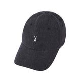 Varzar Logo Over Fit Denim Ball Cap Black