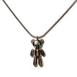 Silver baby bear necklace (6673129734262)