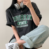 レタリングボクシーTシャツ