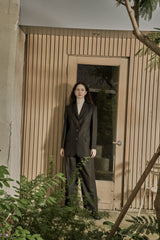 ウールツイルセットアップジャケット/WOOL TWILL SETUP JACKET_DEEP KAHKI