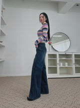 レインボーストライプトップ / rainbow stripe top