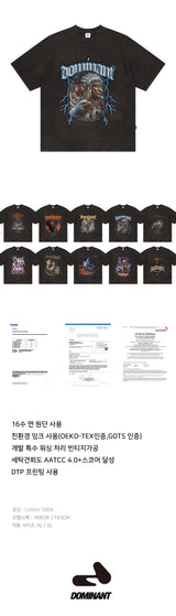 ビンテージウォッシングビジョンT / Vintage Washing  Vision Tee Black