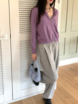 [S,M,L] Katet Pintuck Wide Training Pants