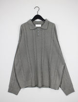 ケーブルカラーニット / Cable collar knit (4color)
