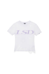 メッシュレイヤードタイトTシャツ / [23SS LSD COLLECTION] Mesh Layered Tight T-Shirt_White