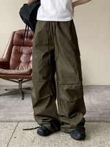 センロスシャーリングポケットツーウェイコットンロングワイドカーゴパンツ / Senros Shirring Pocket Two-Way Cotton Long Wide Cargo Pants