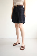 サマーラインジーンズ／リネンインディゴショートパンツ / SUMMER LINE JEANS / LINEN INDIGO SHORT PANTS