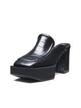 SQUARE TOE MULE-BLACK (6632030699638)