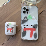 COCO - Sketch Some Cat Christmas AirPods Case_matt