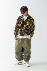 ウェーブフリースプルオーバー / BSR2223FWPO002 ZGZG WAVE FLEECE PULLOVER GOLD BLACK