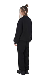 サークルグリッターロゴジョガーパンツ/[IPT007-1] CIRCLE GLITTER LOGO JOGGER PANTS BLACK