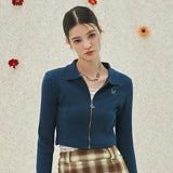 [NF] 2 WAY COLLAR ZIP-UP (BLUE)_F22QA702
