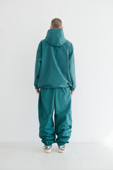 ラウンドラインフーデッドジャケット/BSR2223FWJK046 ROUND LINE HOODED JACKET GREEN