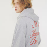 New Basic Script Zip up Hoody (2color) (6675291078774)