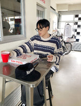 No.0588 C pattern over KNIT (3color)