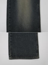 Deep Washing Wide Denim Pants (2color)